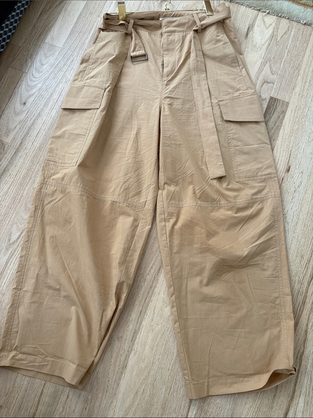 SUNCOO CARGO WIDE BARRELL PANTS- size T2